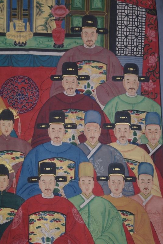 Sehr Grosse Chinesische Ahnenbilder 22 Personen 4