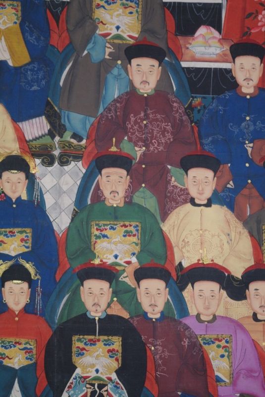 Sehr Grosse Chinesische Ahnenbilder 23 Personen 4