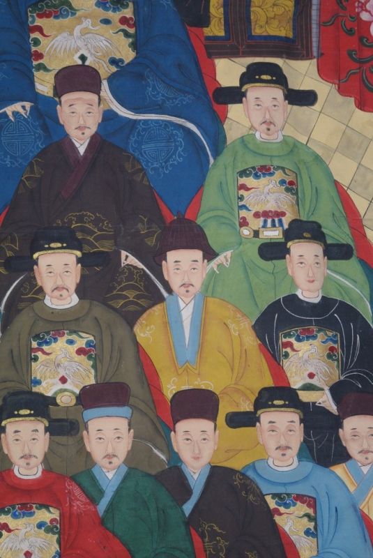Sehr Grosse Chinesische Ahnenbilder 23 Personen 4