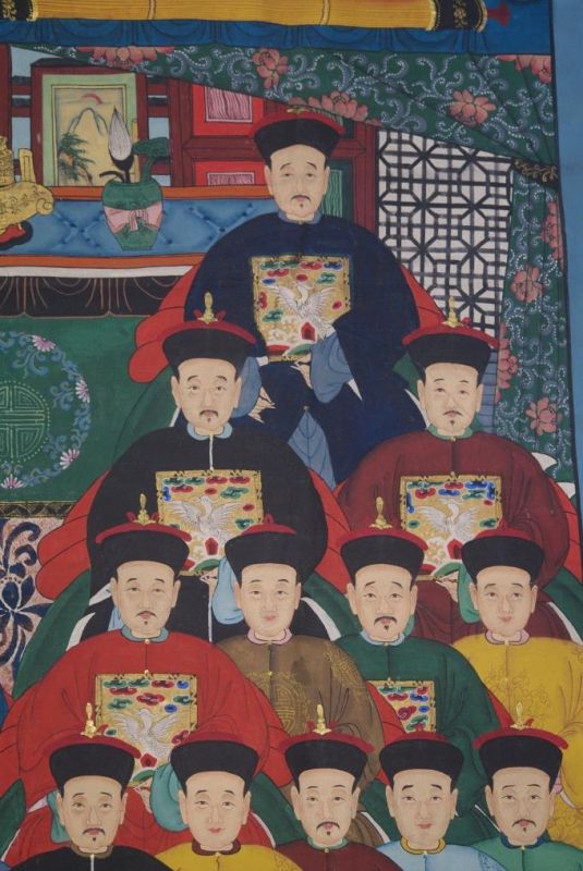 Sehr Grosse Chinesische Ahnenbilder 24 Personen 4