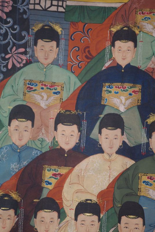 Sehr Grosse Chinesische Ahnenbilder 24 Personen 4