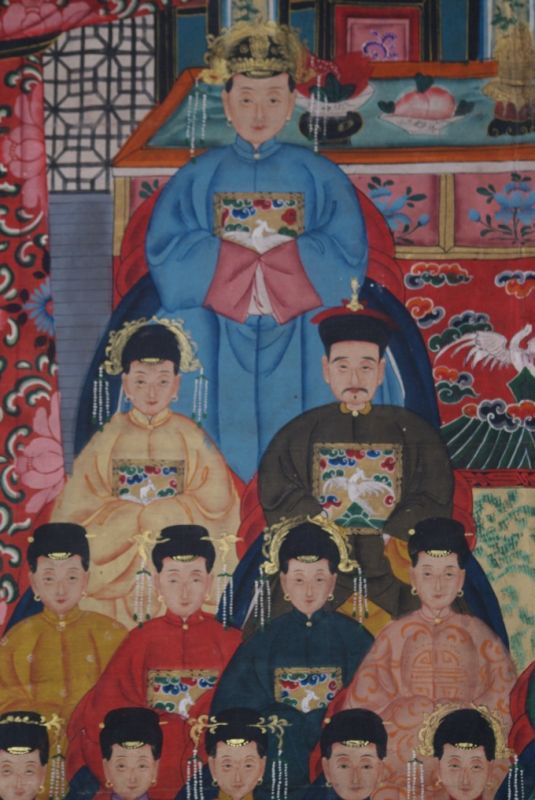 Sehr Grosse Chinesische Ahnenbilder 24 Personen 4