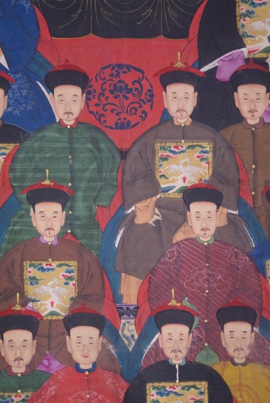 Sehr Grosse Chinesische Ahnenbilder 24 Personen 4