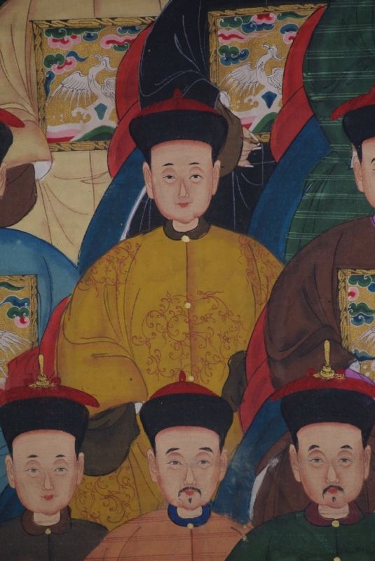 Sehr Grosse Chinesische Ahnenbilder 24 Personen 5