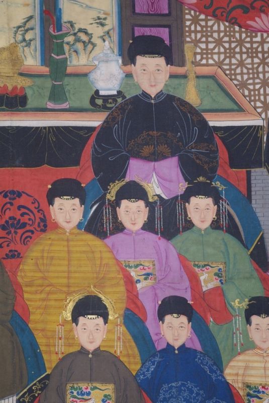 Sehr Grosse Chinesische Ahnenbilder 24 Personen 4