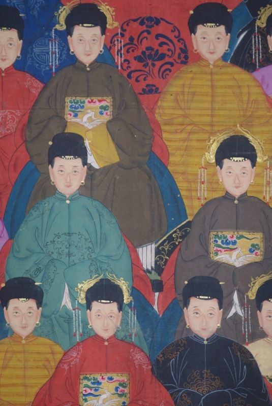 Sehr Grosse Chinesische Ahnenbilder 24 Personen 5