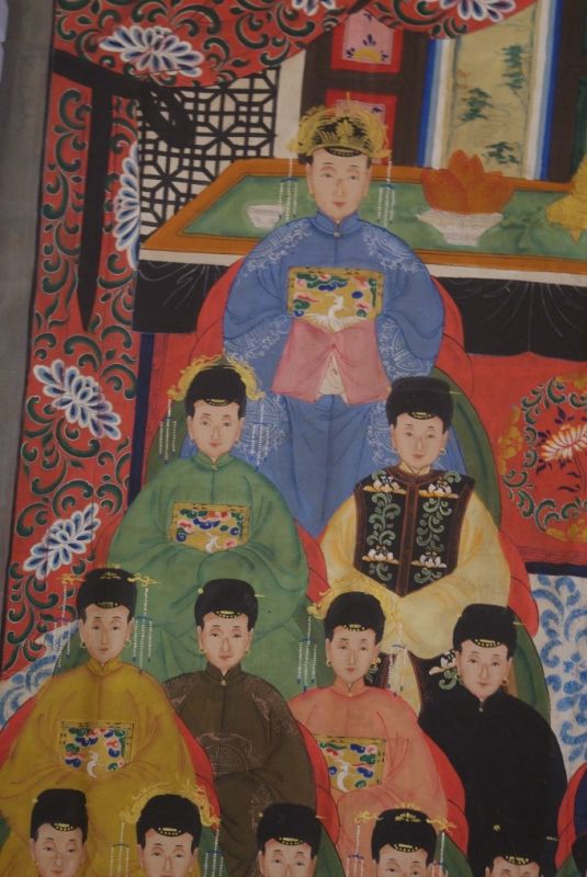 Sehr Grosse Chinesische Ahnenbilder 24 Personen 3
