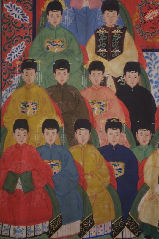 Sehr Grosse Chinesische Ahnenbilder 24 Personen 4