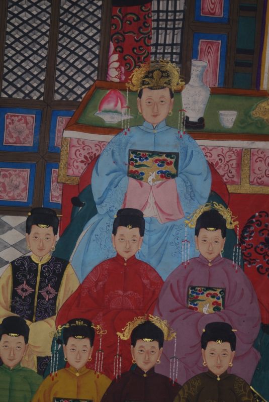 Sehr Grosse Chinesische Ahnenbilder 25 Personen 3