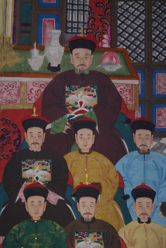 Sehr Grosse Chinesische Ahnenbilder 25 Personen 4