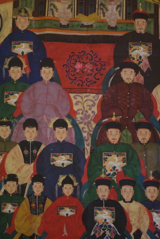 Sehr Grosse Chinesische Ahnenbilder 25 Personen 2