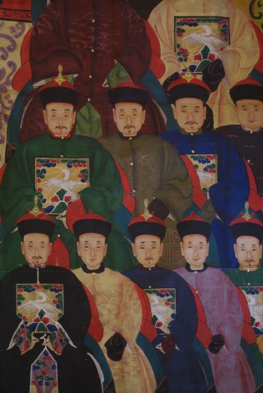 Sehr Grosse Chinesische Ahnenbilder 25 Personen 5