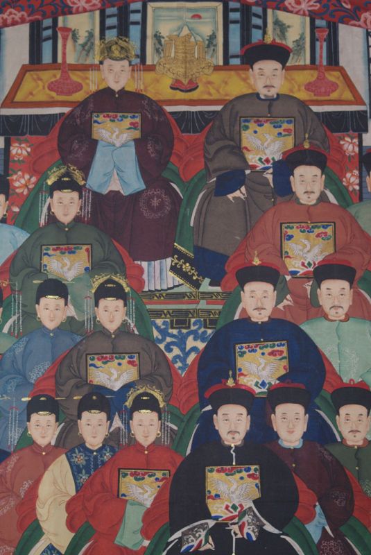 Sehr Grosse Chinesische Ahnenbilder 26 Personen 2