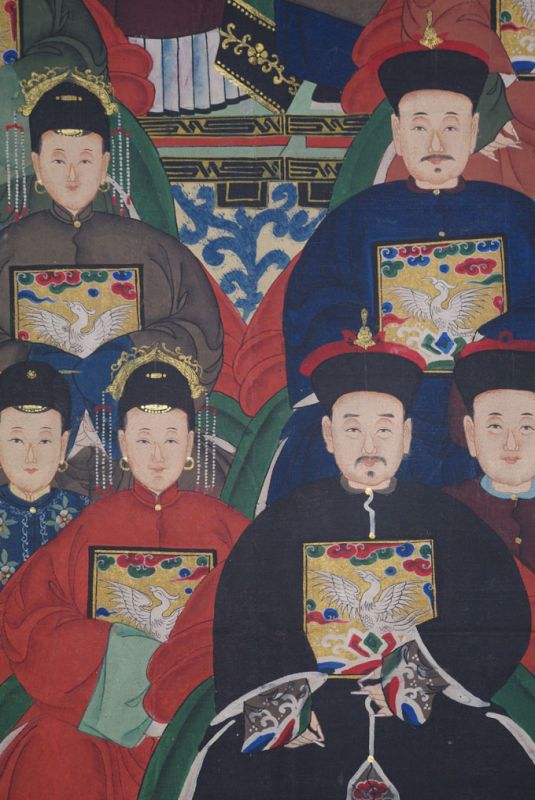 Sehr Grosse Chinesische Ahnenbilder 26 Personen 5