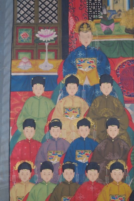 Sehr Grosse Chinesische Ahnenbilder 26 Personen 3