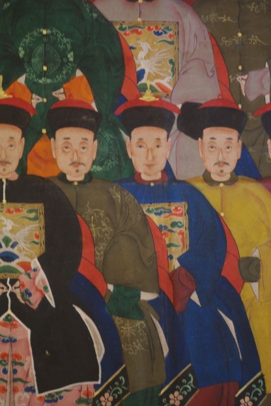 Sehr Grosse Chinesische Ahnenbilder 28 Personen 4