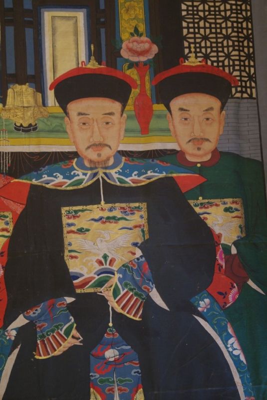 Sehr Grosse Chinesische Ahnenbilder 4 Personen 4