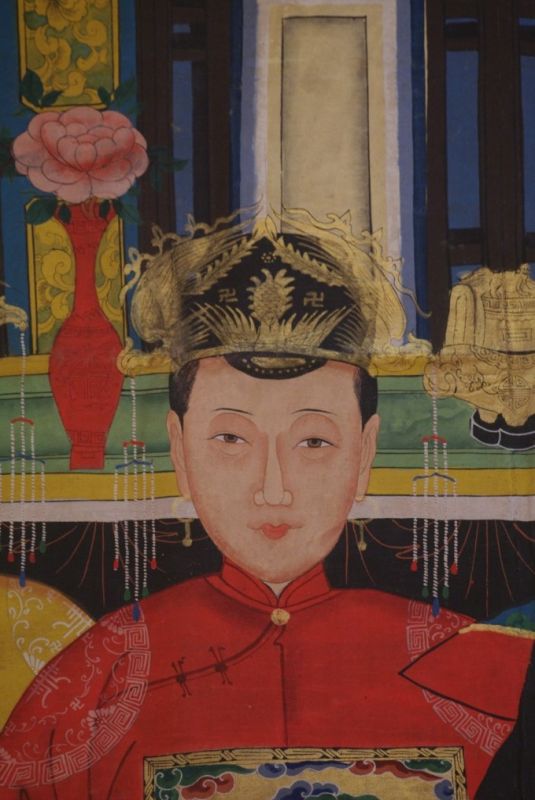 Sehr Grosse Chinesische Ahnenbilder 4 Personen 5