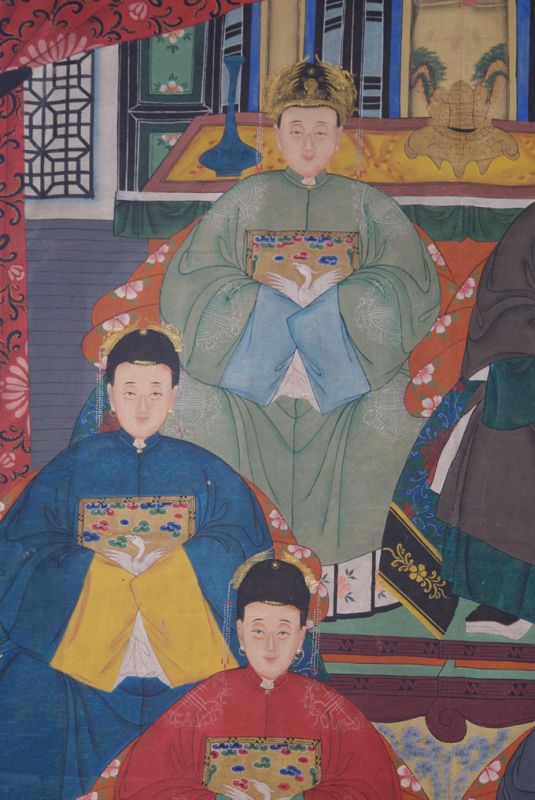 Sehr Grosse Chinesische Ahnenbilder 6 Personen 3