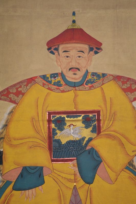 Sehr Grosse Chinesische Ahnenbilder - Majestätisch - Kaiser - Gelb 4