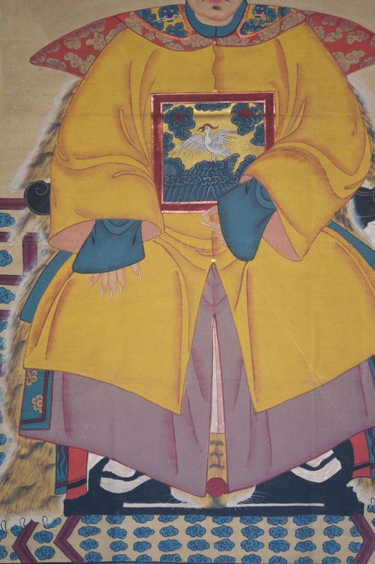 Sehr Grosse Chinesische Ahnenbilder - Majestätisch - Kaiser - Gelb 5