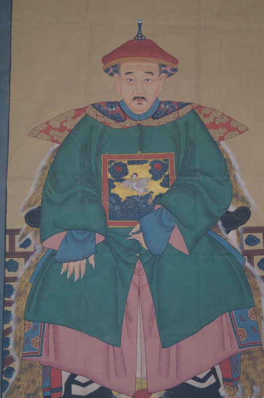 Sehr Grosse Chinesische Ahnenbilder - Majestätisch - Kaiser - Smaragdgrün 2