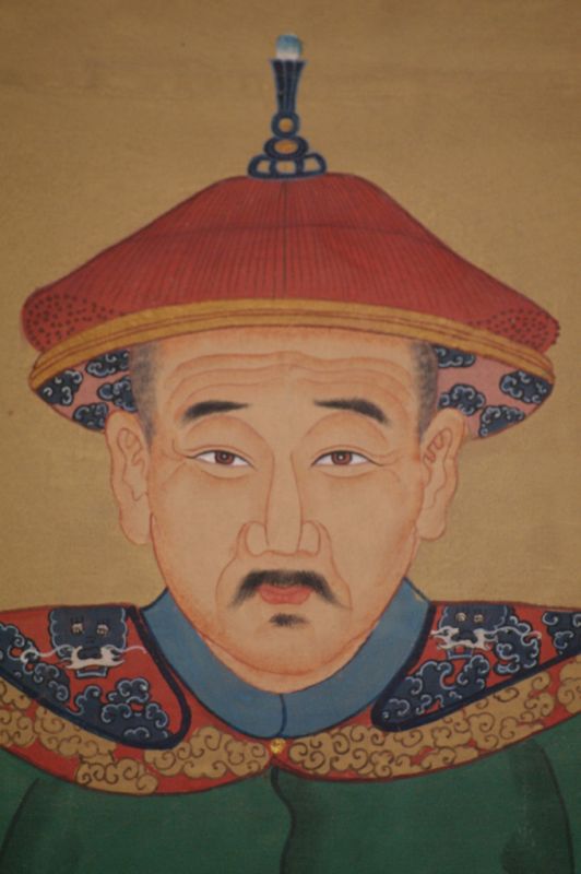 Sehr Grosse Chinesische Ahnenbilder - Majestätisch - Kaiser - Smaragdgrün 5