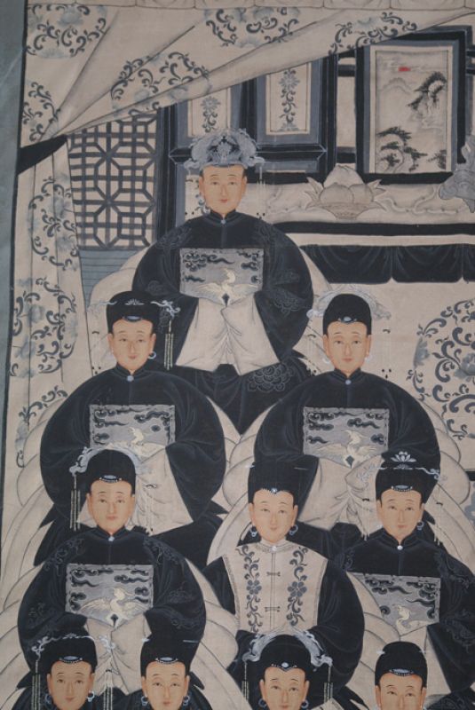 Sehr Grosse Moderne Chinesische Ahnenbilder - 20 Personen 2