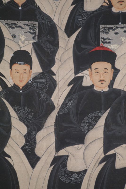 Sehr Grosse Moderne Chinesische Ahnenbilder - 20 Personen 4