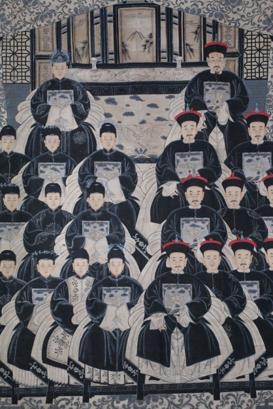 Sehr Grosse Moderne Chinesische Ahnenbilder - 21 Personen 2
