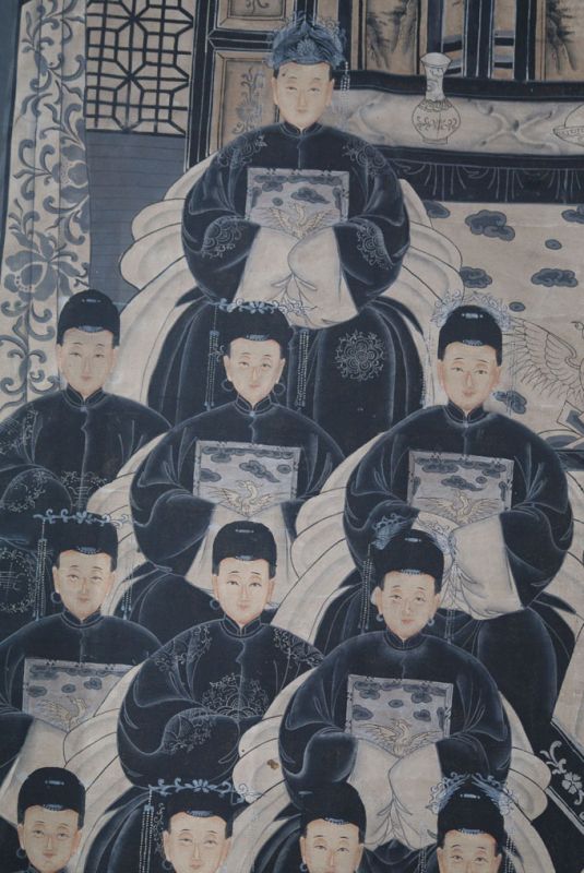 Sehr Grosse Moderne Chinesische Ahnenbilder - 21 Personen 3