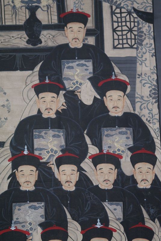 Sehr Grosse Moderne Chinesische Ahnenbilder - 24 Personen 4