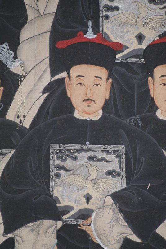 Sehr Grosse Moderne Chinesische Ahnenbilder - 26 Personen 5