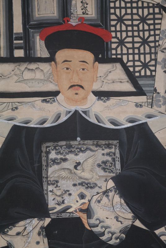 Sehr Grosse Moderne Chinesische Ahnenbilder - 3 Personen 3