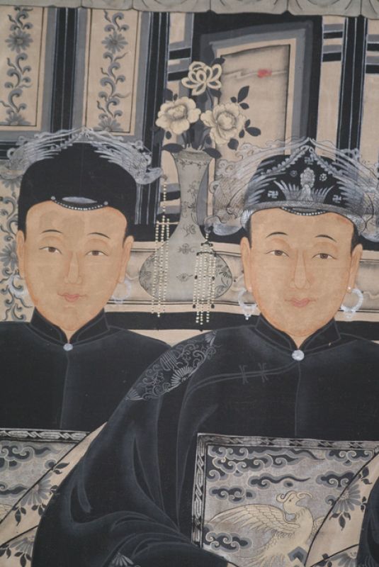 Sehr Grosse Moderne Chinesische Ahnenbilder - 4 Personen 3