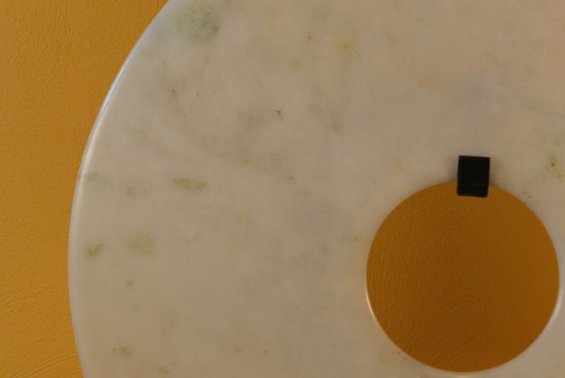 Sehr Große Pi-Scheibe aus Jade Weiß 4