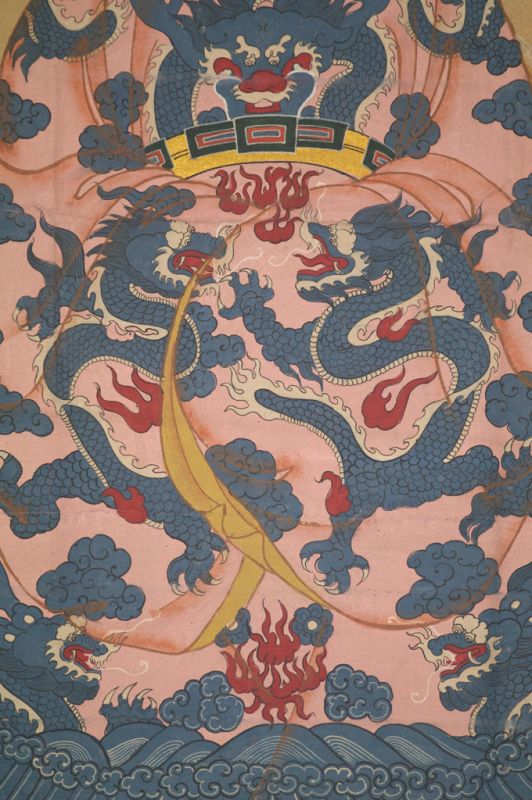 Sehr großes chinesisches Ahnenporträt – Majestätisch – Kaiserin – Rosa 5