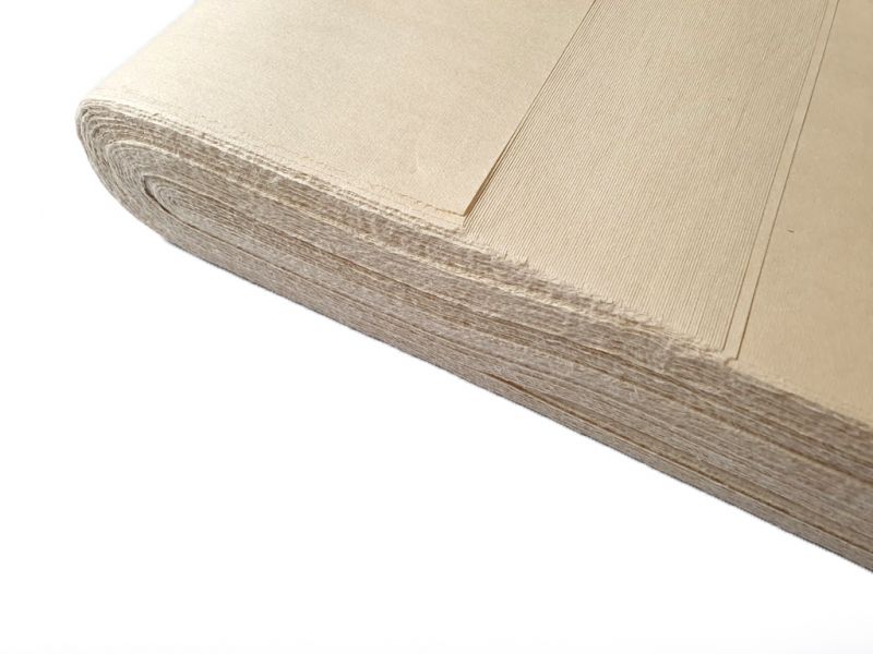 Set mit 10 Reispapierblättern für die Kalligraphie - 138x69cm - Braun - Qualität A- 2