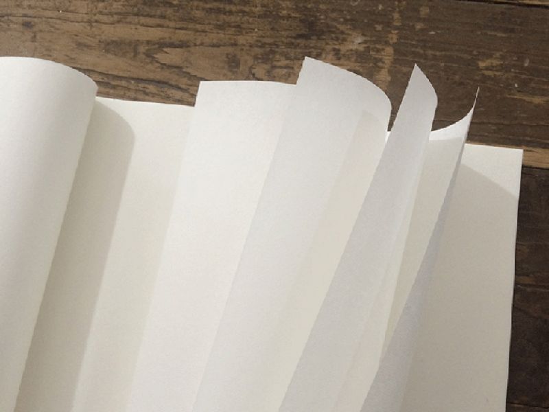 Set mit 10 Reispapierblättern für die Kalligraphie - Weiß - Qualität A. 4