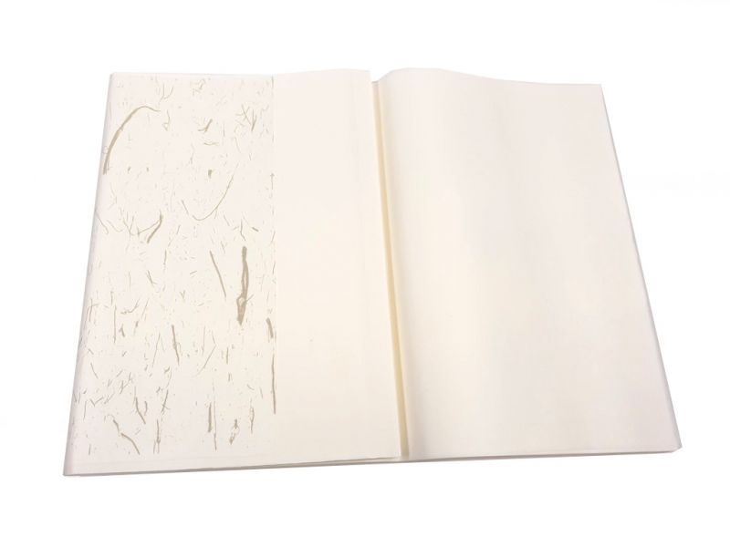 Set mit 20 Reispapierblättern für Kalligraphie - Weiß - Qualität B + 2