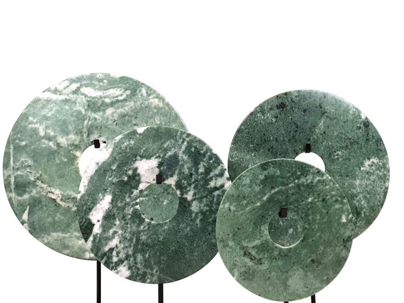 Set mit 4 grünen Bi-Scheiben - Größe 30-25-20-15cm 2