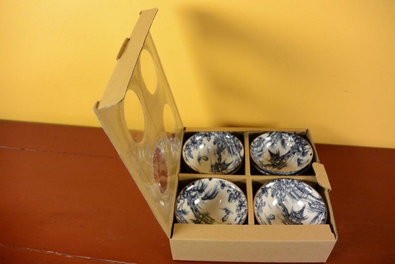 Set mit 8 kleinen Schalen Porzellan - Chinesische Landschaft 4