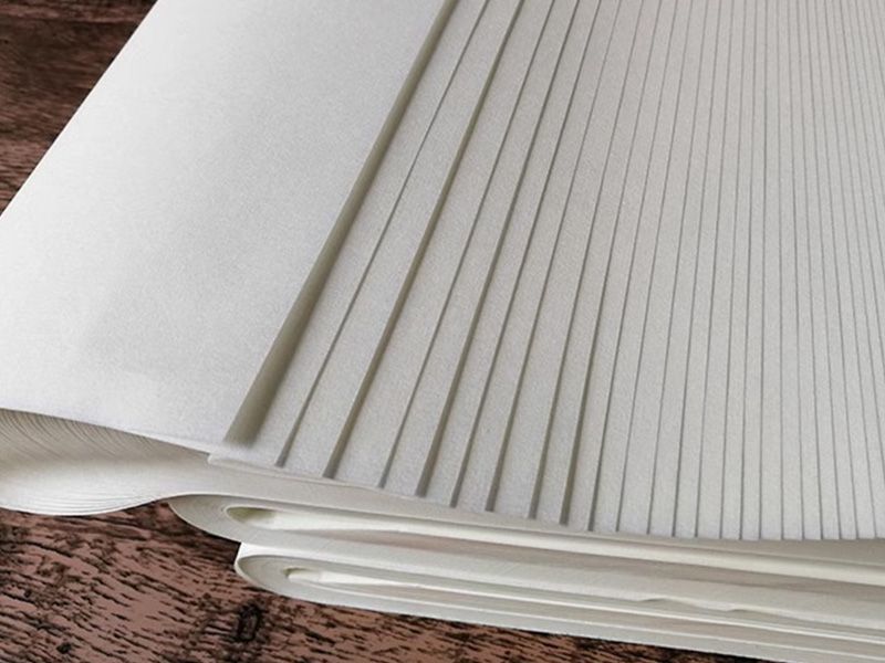 Set of 10 sheets of rice paper for calligraphy - White - 46x68cm - A+ quality 4