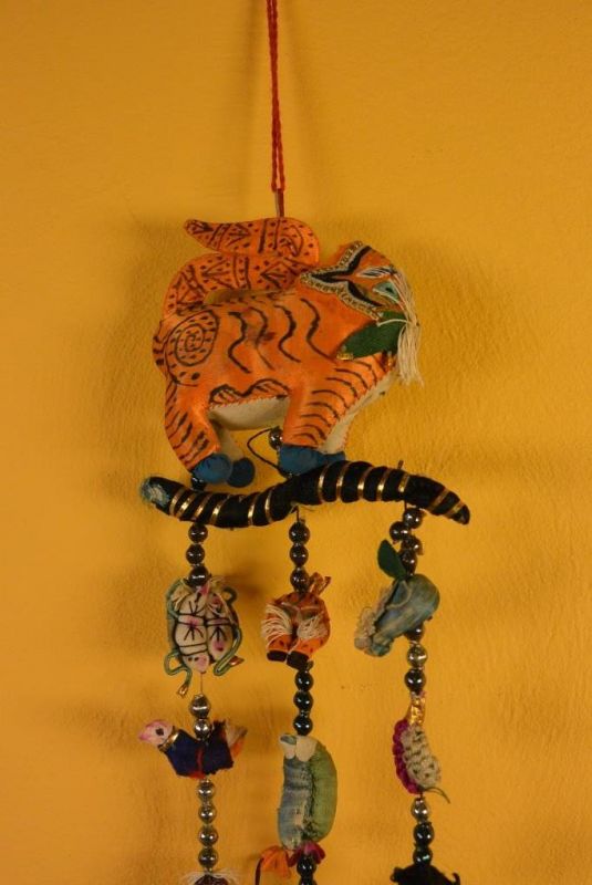 Shanxi alte Stickerei Baby-mobile - Orange Drachen 4