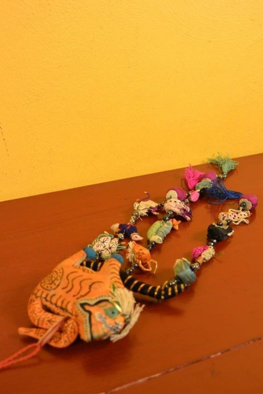 Shanxi alte Stickerei Baby-mobile - Orange Drachen 5