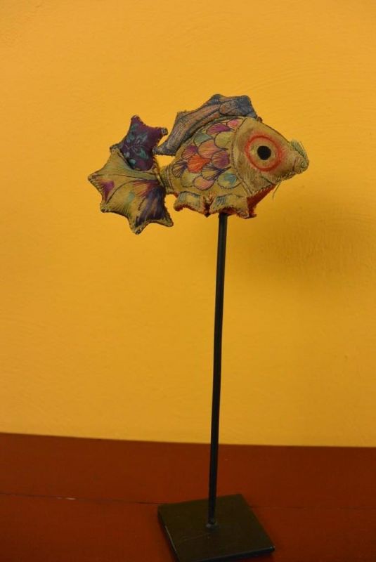 Shanxi alte Stickerei Kleine Fische 2