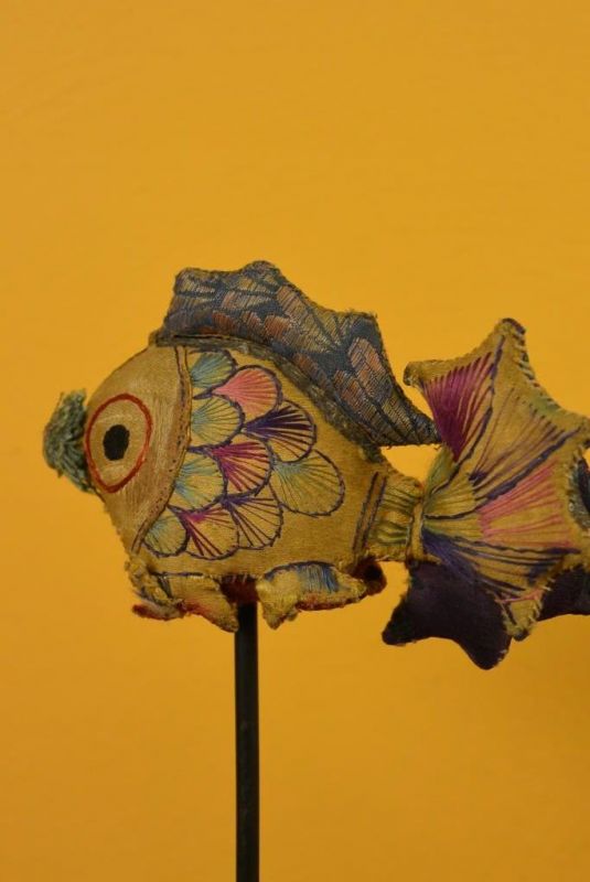 Shanxi alte Stickerei Kleine Fische 5