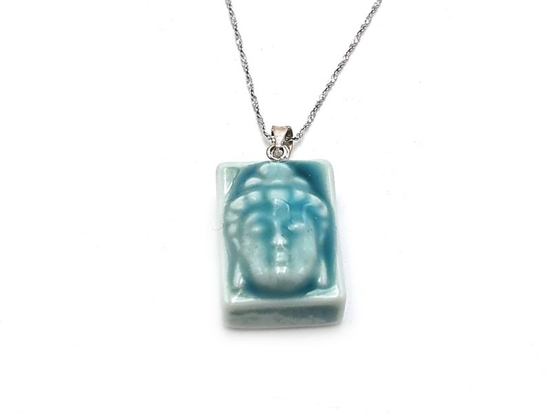Silver Necklace with Buddha Pendant 1