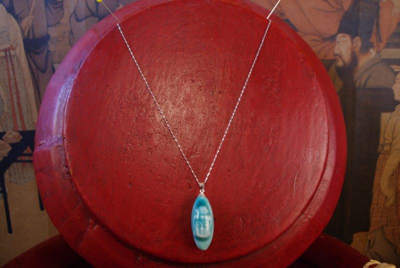Silver Necklace with Buddhism Pendant 4