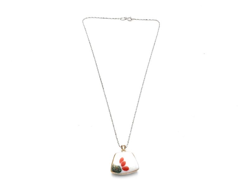 Silver Necklace with Japanese Pendant 2